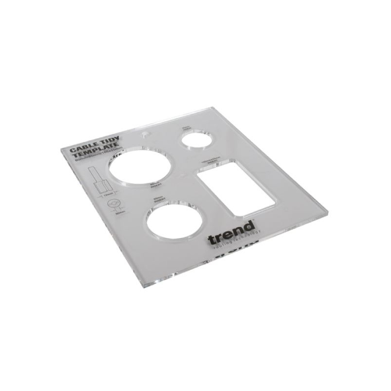 Šablóna pre frézovanie otvorov pre káble