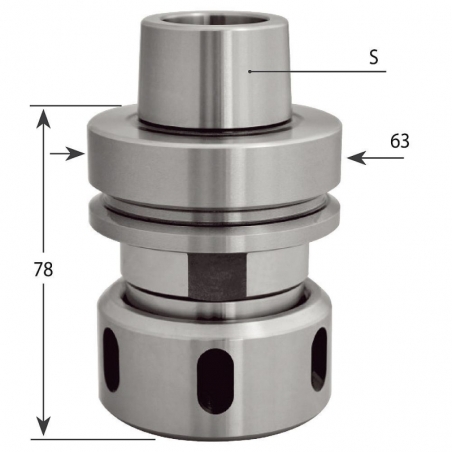 Upínacia hlava HSK F63 DIN6388 P