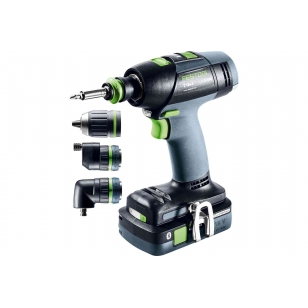 Festool Akumulátorové vŕtacie skrutkovače T 18+3 HPC 4,0 I-Set 576989