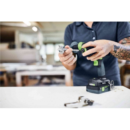 FESTOOL Akumulátorový skrutkovač s príklepom QUADRIVE TPC 18/4 5,2/4,0 I-Set