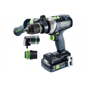 FESTOOL Akumulátorový skrutkovač s príklepom QUADRIVE TPC 18/4 5,2/4,0 I-Set