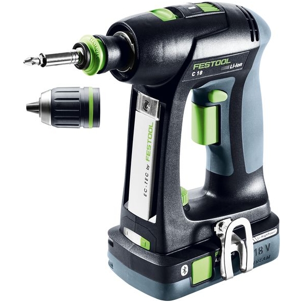 Festool Akumulátorové vŕtacie skrutkovače C 18 HPC 4,0 I-Plus Promo 21