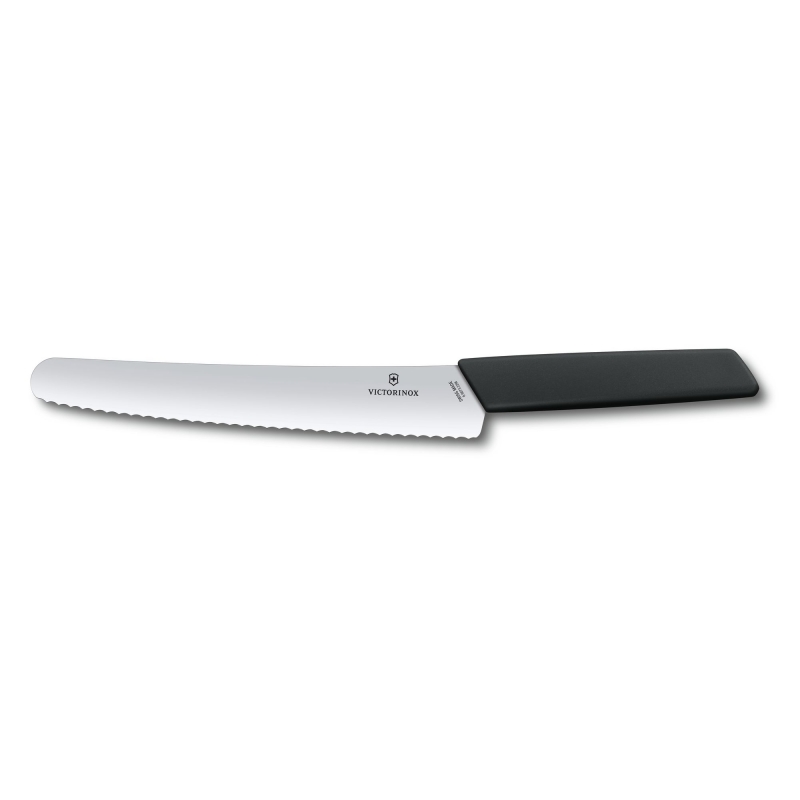 Victorinox Swiss Modern Nôž na pečivo a cukrovinky 22 cm - čierna