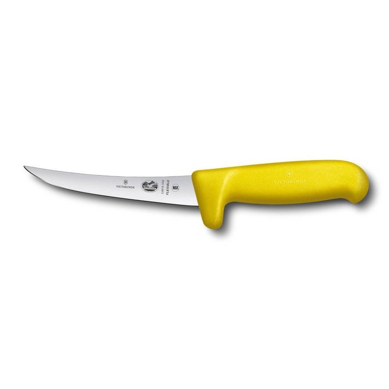 Victorinox 5.6618.15 kuchynský nôž Fibrox -  vykosťovací safety grip 15 cm žltý