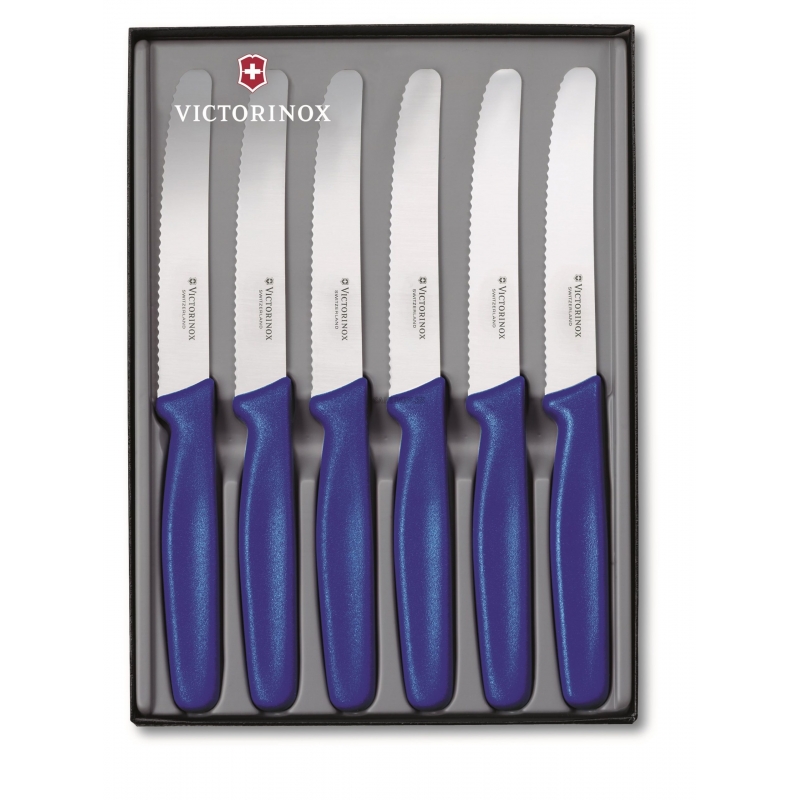 Victorinox Súprava príborových nožov 6-dielna modrá - darčekové balenie