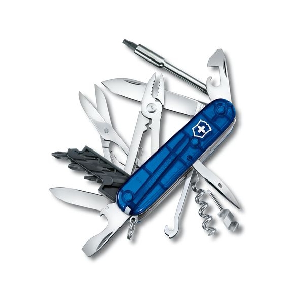 Victorinox CyberTool 34 - transparentný modrý