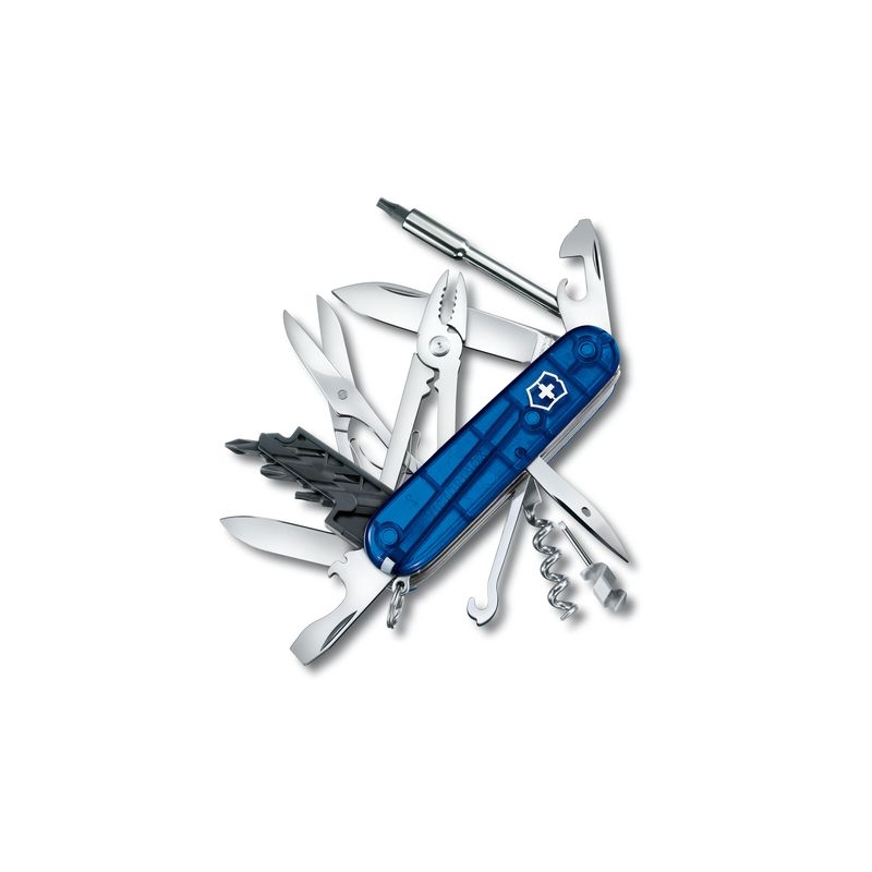 Victorinox CyberTool 34 - transparentný modrý