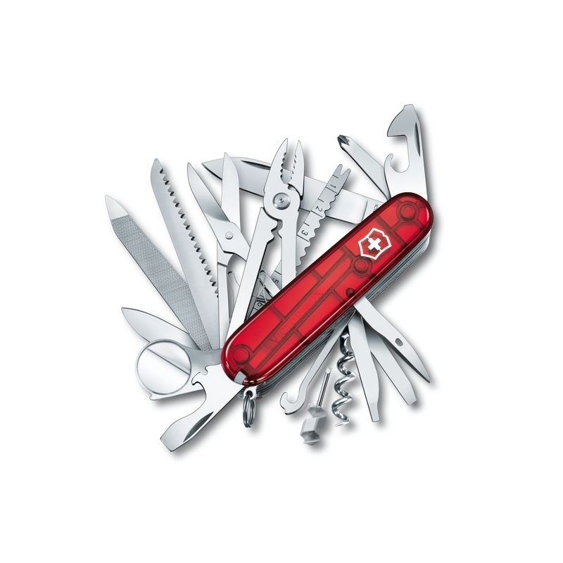 Victorinox SwissChamp - červený transparent