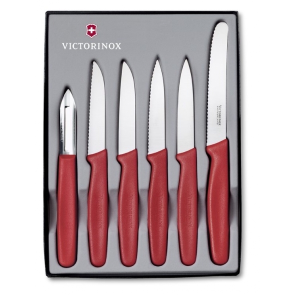 Victorinox Standard Súprava nožov 6-dielna červená