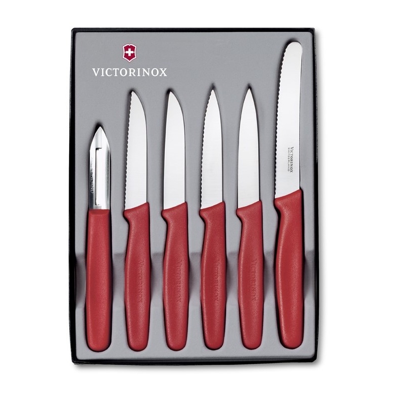 Victorinox Standard Súprava nožov 6-dielna červená