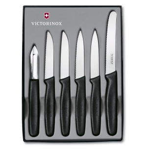 Victorinox Standard Súprava nožov 6-dielna čierna