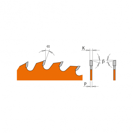 CMT Orange Pílový kotúč pre elektronáradie univerzálny - D125x2,4 d20 Z20 HW
