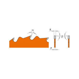 CMT Orange Pílový kotúč pre elektronáradie, pozdĺžny rez - D180x30 Z12 HW