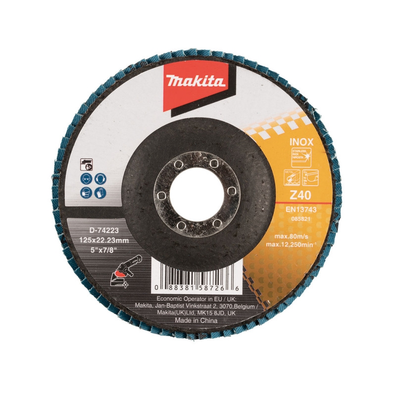 MAKITA KOTÚČ BRÚSNY 125X22,23MM Z40 „Zirkon“ D-74223