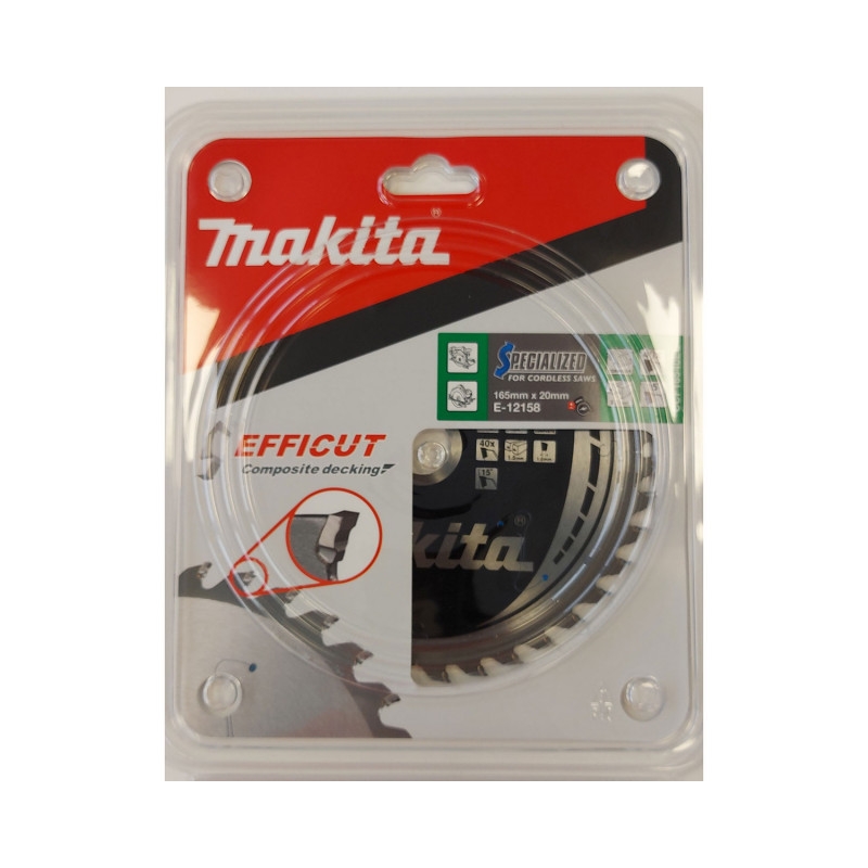 MAKITA KOTÚČ PÍLOVÝ EFFICUT 165 x 20 mm 40 z E-12158