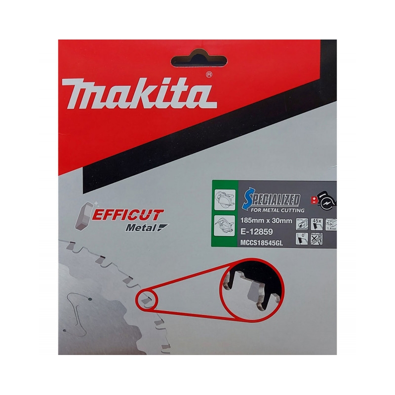 MAKITA KOTÚČ PÍL. KOV EFFICUT 185 x 30 mm 45 z E-12859