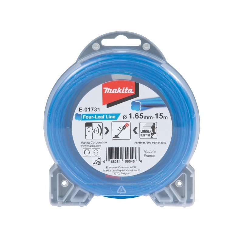 MAKITA ŽACIE LANKO ŠTVORHRAN MODRÉ 1,65 x 15 m E-01731