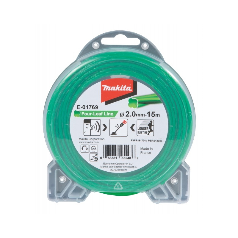 MAKITA ŽACIE LANKO ŠTVORHRAN ZELENÉ 2 x 15 m E-01769
