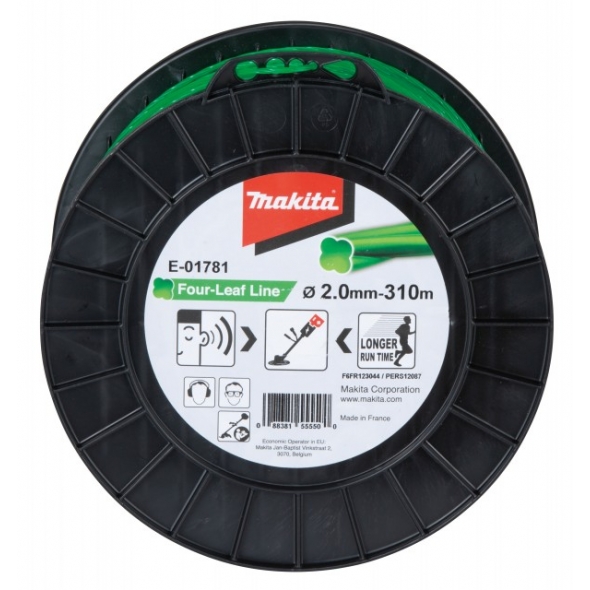 MAKITA ŽACIE LANKO ŠTVORHRAN ZELENÉ 2 x 310 m E-01781