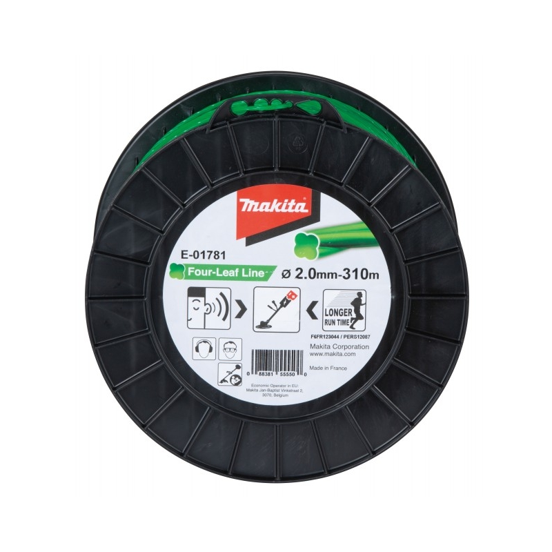 MAKITA ŽACIE LANKO ŠTVORHRAN ZELENÉ 2 x 310 m E-01781