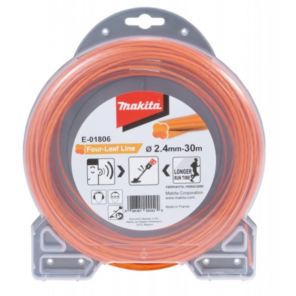 MAKITA ŽACIE LANKO ŠTVORHRAN ORANŽ. 2,4 x 30 m E-01806