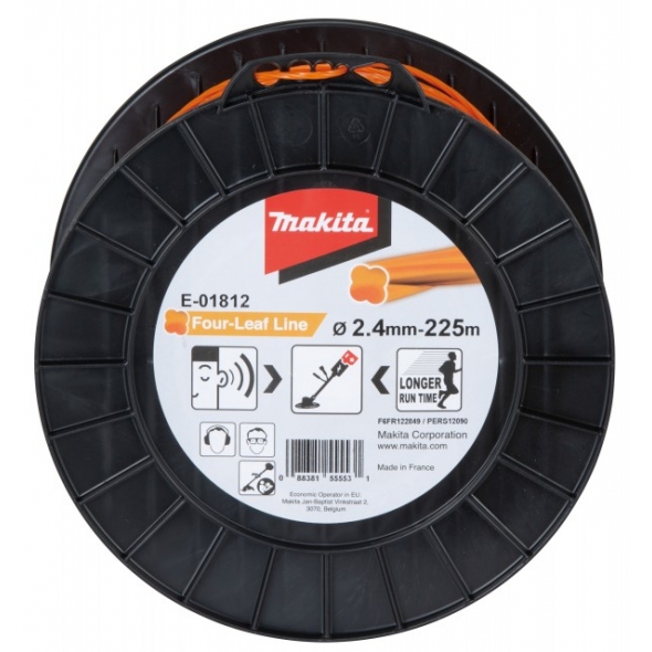 MAKITA ŽACIE LANKO ŠTVORHRAN ORANŽ. 2,4 x 225m E-01812