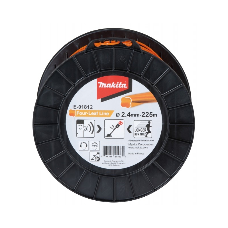 MAKITA ŽACIE LANKO ŠTVORHRAN ORANŽ. 2,4 x 225m E-01812