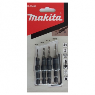 MAKITA SADA VRTÁKOV SO ZÁHLBNÍKMI 4 KS  D-73455