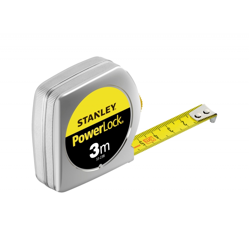 STANLEY Meter zvinovací POWERLOCK® s plastovým ABS puzdrom 3m 0-33-238