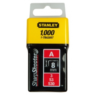 STANLEY Spony štandardné 8mm/5/16"  1000 ks typ A 5/53/530 1-TRA205T