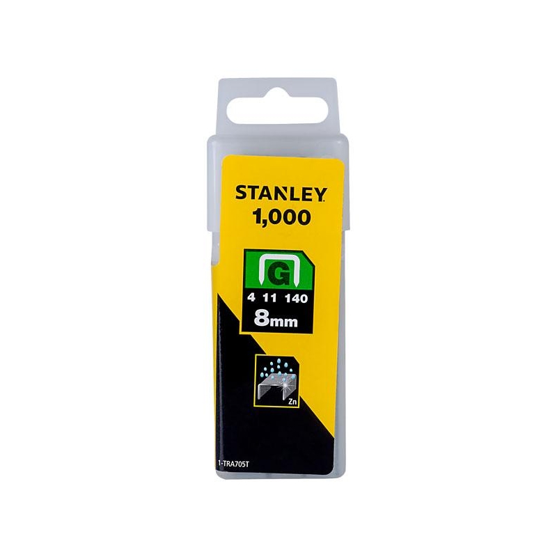 STANLEY Spony pre vysoké zaťaženie 8mm/5/16" typ G 4/11/140, 1000sk 1-TRA705T