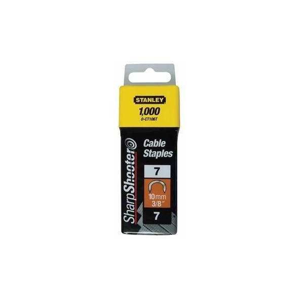 STANLEY Spony káblové 10mm 7CT100 1000ks 1-CT106T