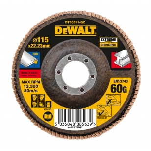 DEWALT KOTUC BRUSNY LAMELOVACI NA KOV 115MM*22,2*60G DT30611