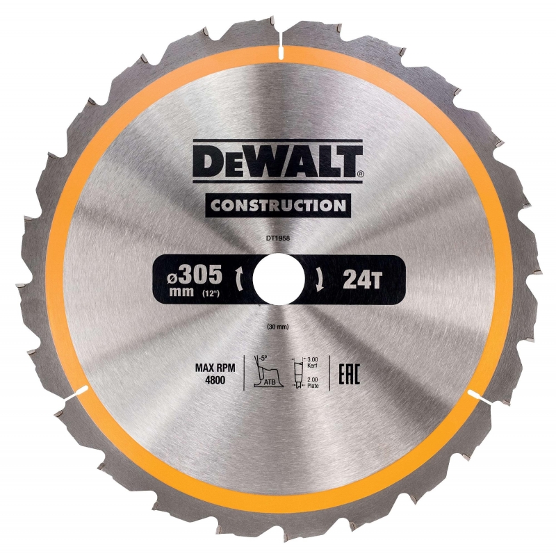 DEWALT KOTÚČ PÍLOVÝ 305*30mm 24z DT1958