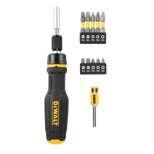 DEWALT Skrutkovač teleskopický s ráčnou FULLFIT, + nadstavce DWHT0-66567