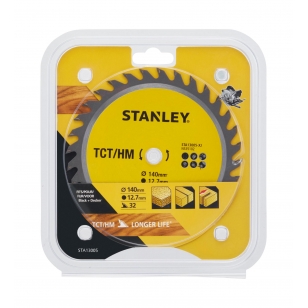 STANLEY FATMAX Kotúč pílový, priečne rezanie, TCT/HM, pr.140x12,7mm, 32 zubov STA13005