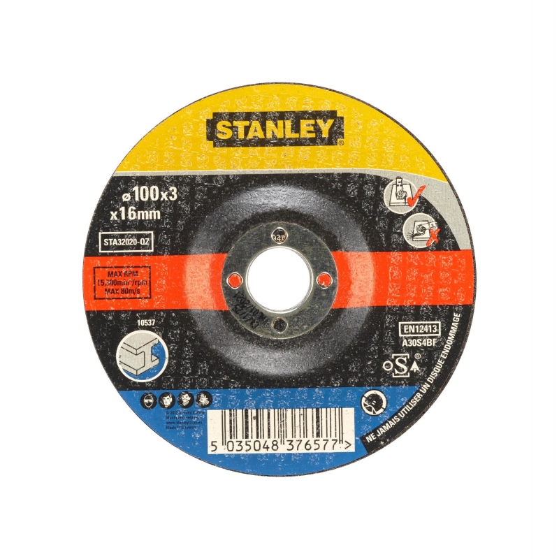 STANLEY FATMAX Kotúč rezný na kov pr.100x16mm, hr.3,2mm, vypuklý, 1ks STA32020