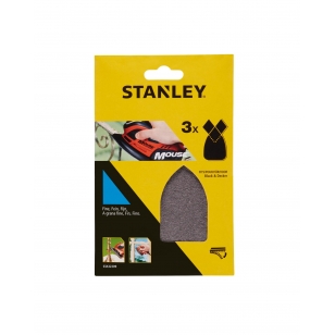 STANLEY FATMAX Rúno brúsne Mouse, suchý zips, jemné, B+D Mouse, 3ks STA32209