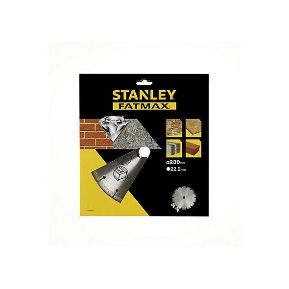 STANLEY FATMAX Kotúč diamant. segmentový na betón/tehly pr.230x22,2mm STA38117