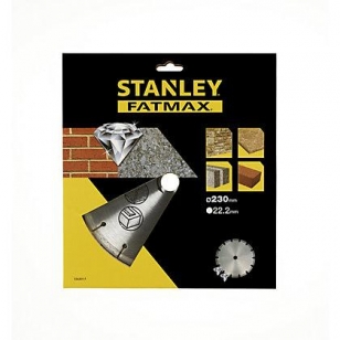 STANLEY FATMAX Kotúč diamant. segmentový na betón/tehly pr.230x22,2mm STA38117