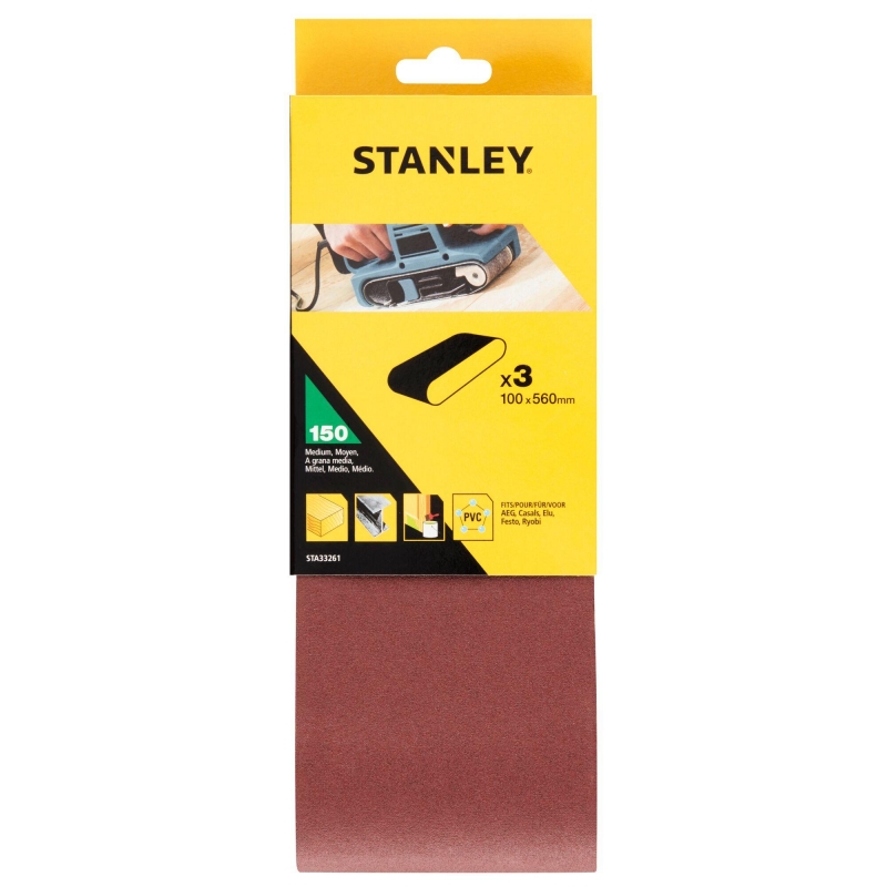 STANLEY FATMAX Pásy brúsne 100 x 560 mm P150, 3 ks STA33261