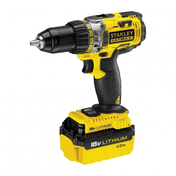 STANLEY FATMAX Vrtačka dvojrýchlostná AKU 18 V, 2 x 4.0Ah FMC600M2P