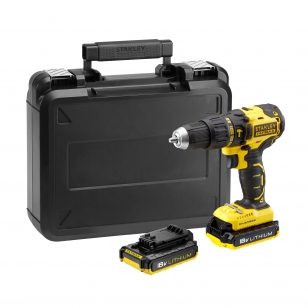 STANLEY FATMAX Vrtačka príklepová bezuhlíková AKU 18 V, 2 x 2.0Ah FMC628D2K