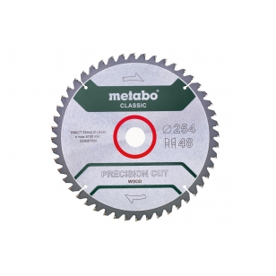 METABO PÍLOVÝ LIST „PRECISION CUT WOOD - CLASSIC“, 254X30 Z48 WZ 5°NEG. (628061000)