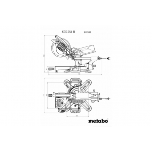 METABO KGS 254 M (602540000) SKRACOVACIA PÍLA