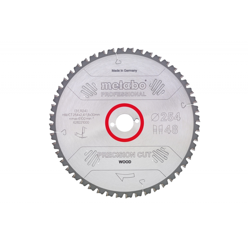 METABO PÍLOVÝ LIST „PRECISION CUT WOOD - PROFESSIONAL“, 305X30, Z48 WZ 5° NEG. (628227000)
