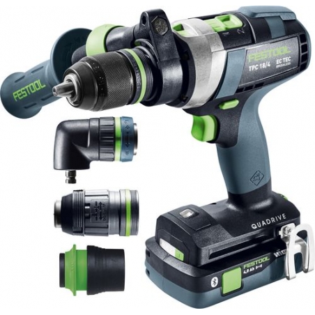Festool Akumulátorový skrutkovač s príklepom TPC 18/4 5,0/4,0 I-Set/XL QUADRIVE