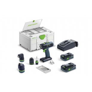 Festool Akumulátorové vŕtacie skrutkovače T 18+3 HPC 4,0 I-Set