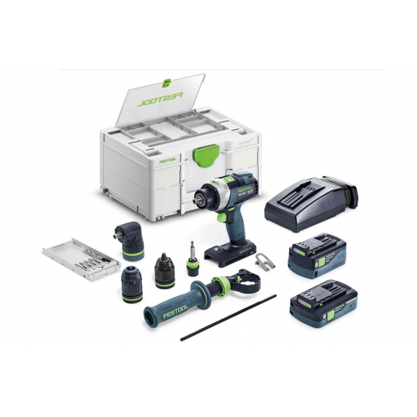 Festool Akumulátorový skrutkovač s príklepom TPC 18/4 5,0/4,0 I-Set/XL QUADRIVE