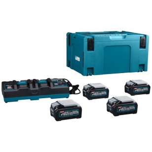 MAKITA Rýchlodvojnabíjačka D40RB, 4 x BL4040, systainer typ 3 191U28-6
